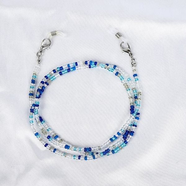 Glasses chain - multicolored beads