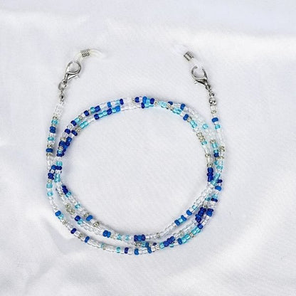Glasses chain - multicolored beads