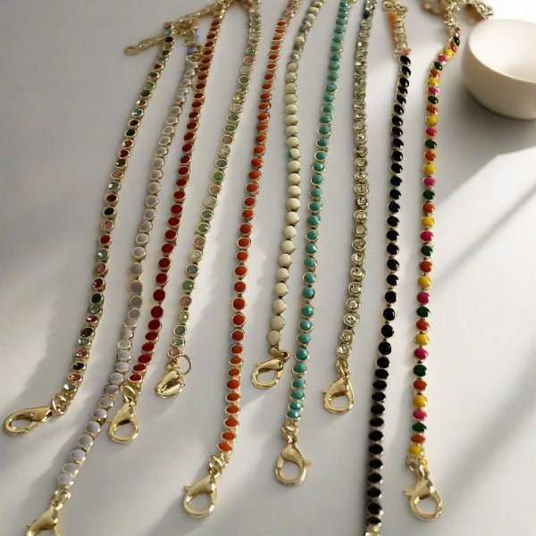 Dots - multicolored simple bracelet