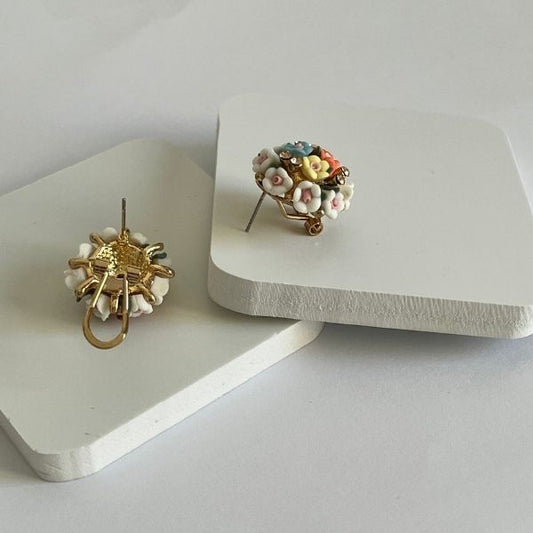 Flower Bouquet stud earrings