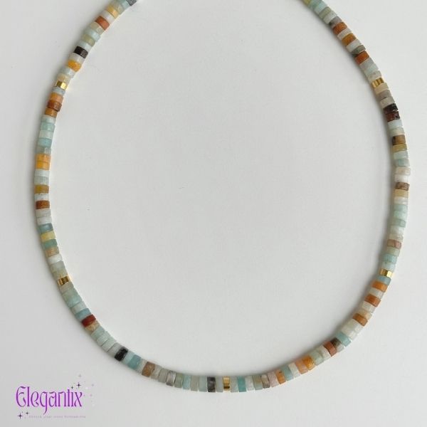 Natural stones beaded necklace