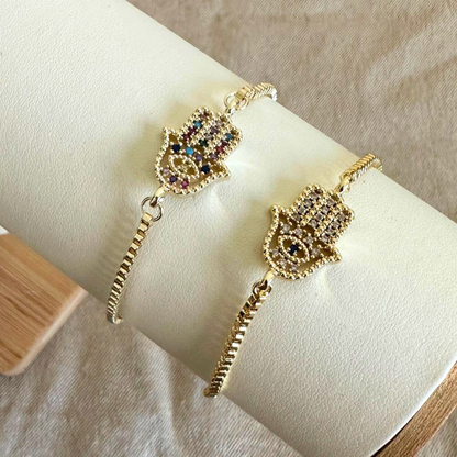 Hamsa - Hand adjustable bracelet
