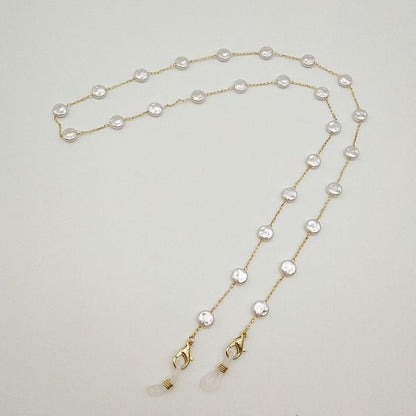 Glasses chain - pearl shapes and beads