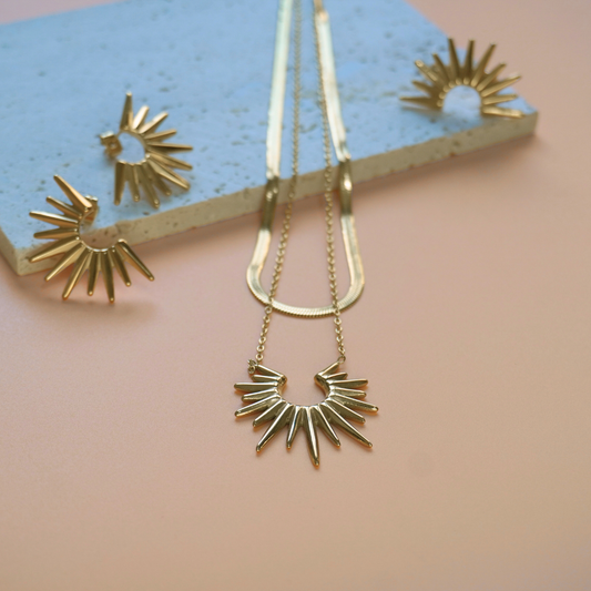 Shams - stainless steel sun shaped jewelry