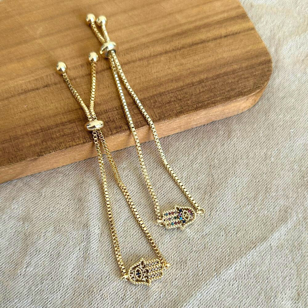 Hamsa - Hand adjustable bracelet