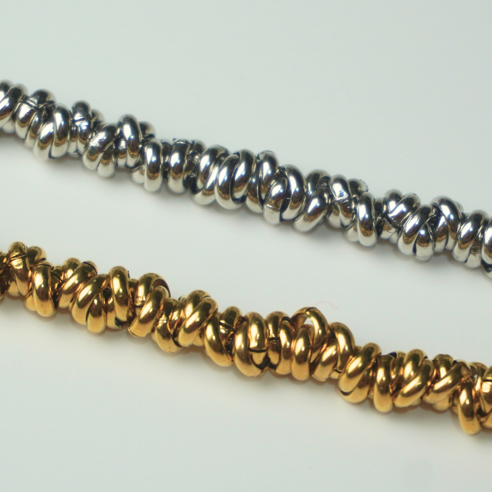 Beaded - stainless steel bracelet
