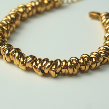 Beaded - stainless steel bracelet