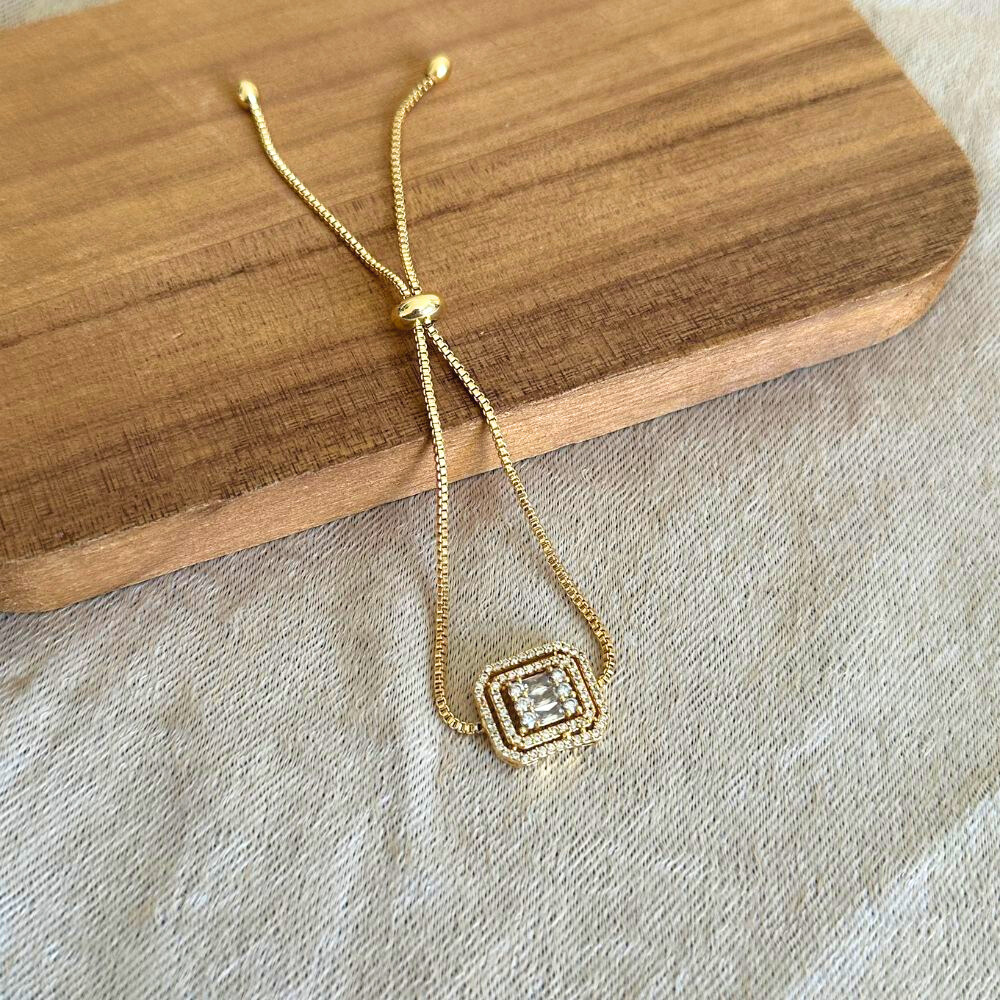 Classic - Rectangle rhinestone bracelet