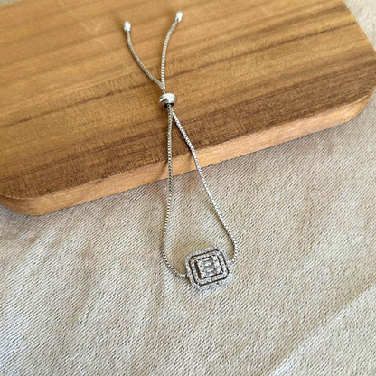 Classic - Rectangle rhinestone bracelet