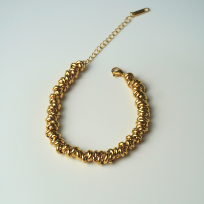 Beaded - stainless steel bracelet
