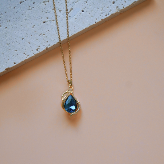 blue stone necklace