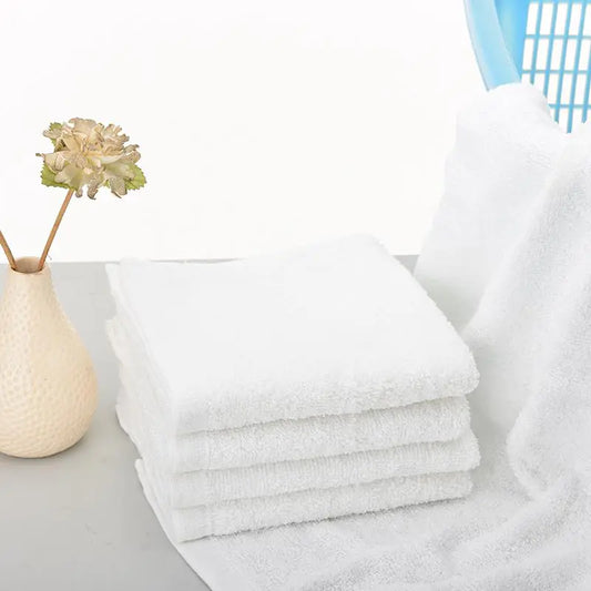 White Cotton Bath Towels