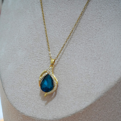 blue stone necklace