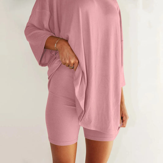 Women's Shorts and t-shirt oversized Set