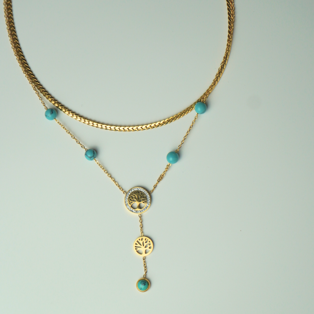 tree of life double necklace