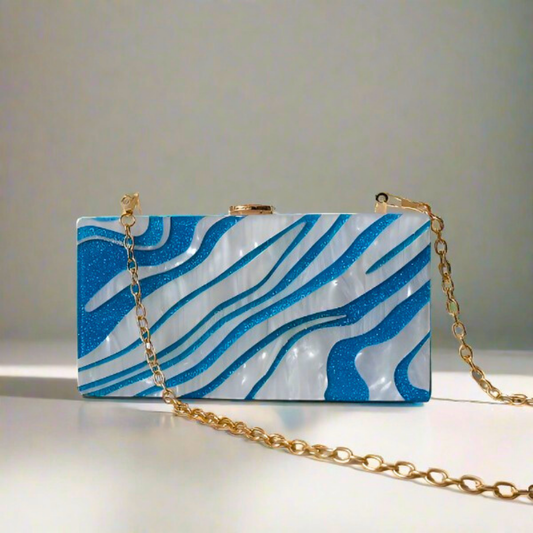 Ocean - square clutch bag