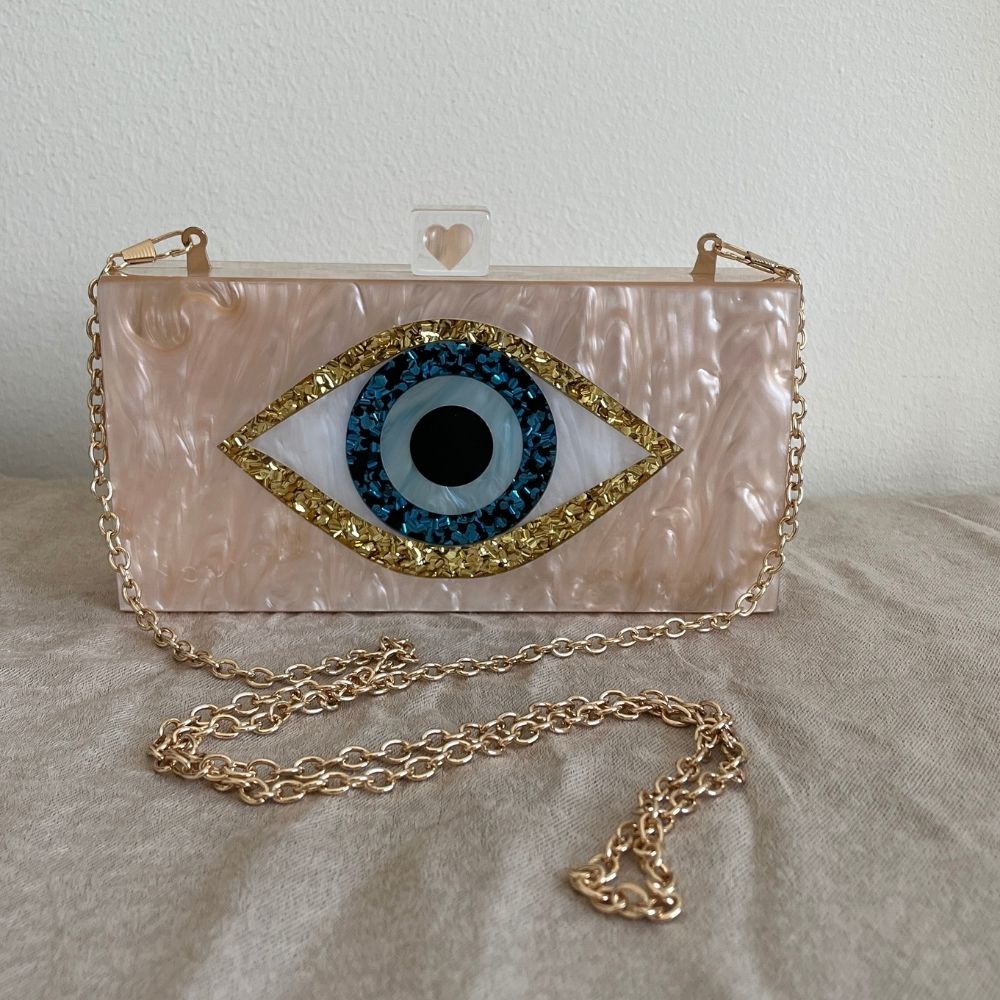 Evil Eye - square clutch