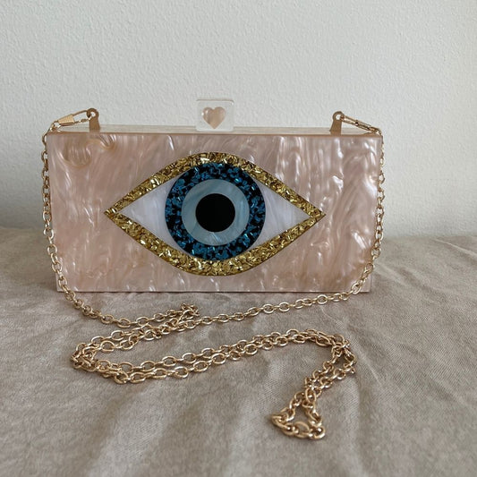 Evil Eye - square clutch