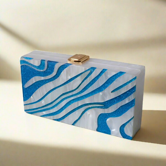 Ocean - square clutch bag