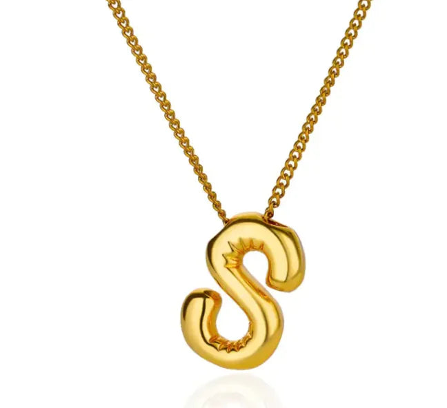 3D Balloon Letter Necklace - Elegantix Boutique