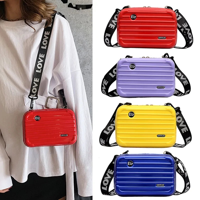 Mini Suitcase Shape Crossbody Bag