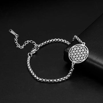 Flower of Life Stainless Steel Bracelet