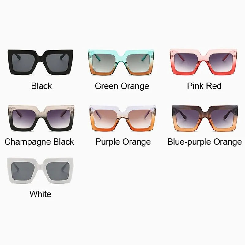 Women's Vintage Oversized Square Sunglasses