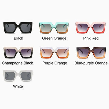 Women's Vintage Oversized Square Sunglasses