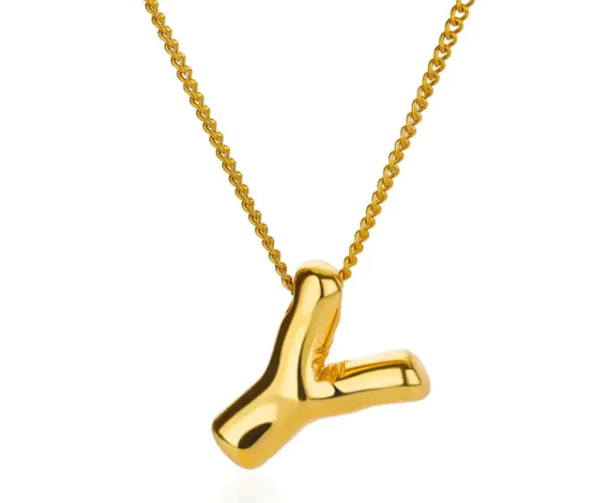 3D Balloon Letter Necklace - Elegantix Boutique