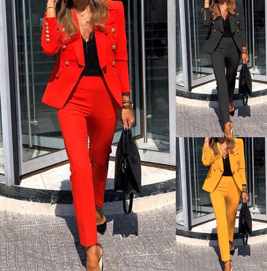 Two-piece casual suit - women's business casual