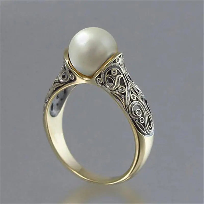 Elegant Natural Pearl Ring