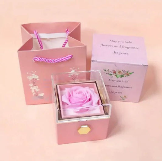 Aura Eternal Rose Jewelry Box - Elegantix Boutique