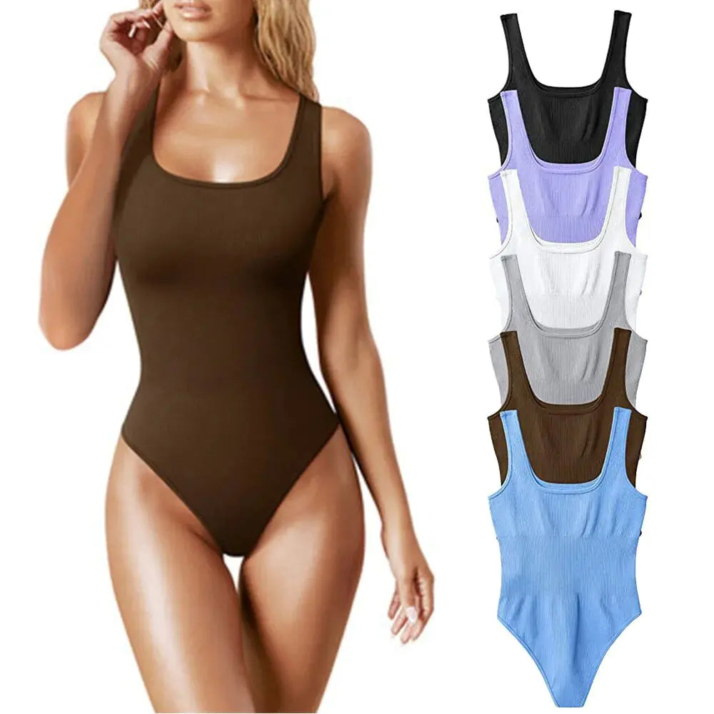 Seamless Tummy Slimming Leotard Bodysuit