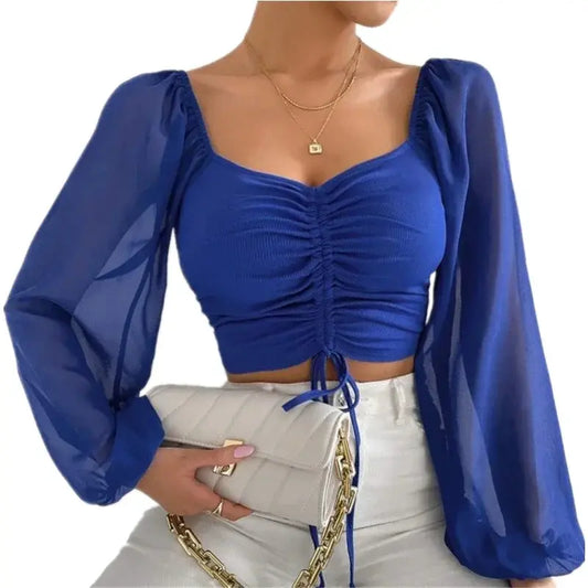 Puffy sleeves - Crop Top