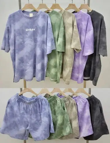 Tie Dye Terno top and short set