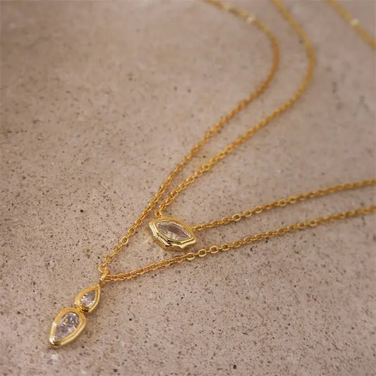 Stainless Steel layerable style Necklace